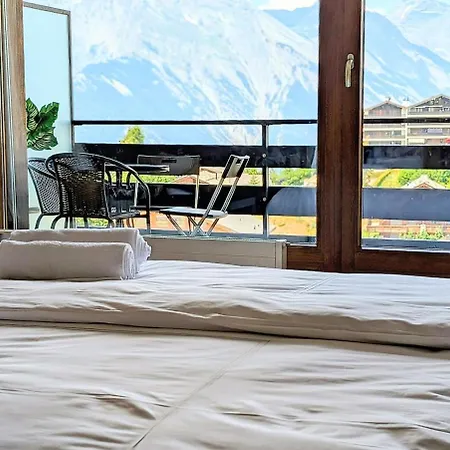 Apartament Ski-in Ski-out A Minute Des Telecabines Avec Vue Panoramique Sur Les Alpes